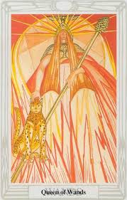 The Queen of Wands from the Thoth Tarot 